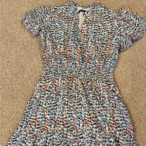 Multicolor Patterned Women's Dress
